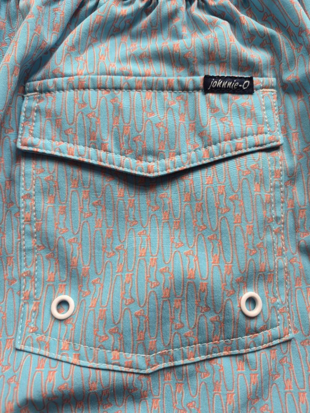 Johnnie O swim trunks Mens Med Board Shorts All Over Print Surf Beach Liner